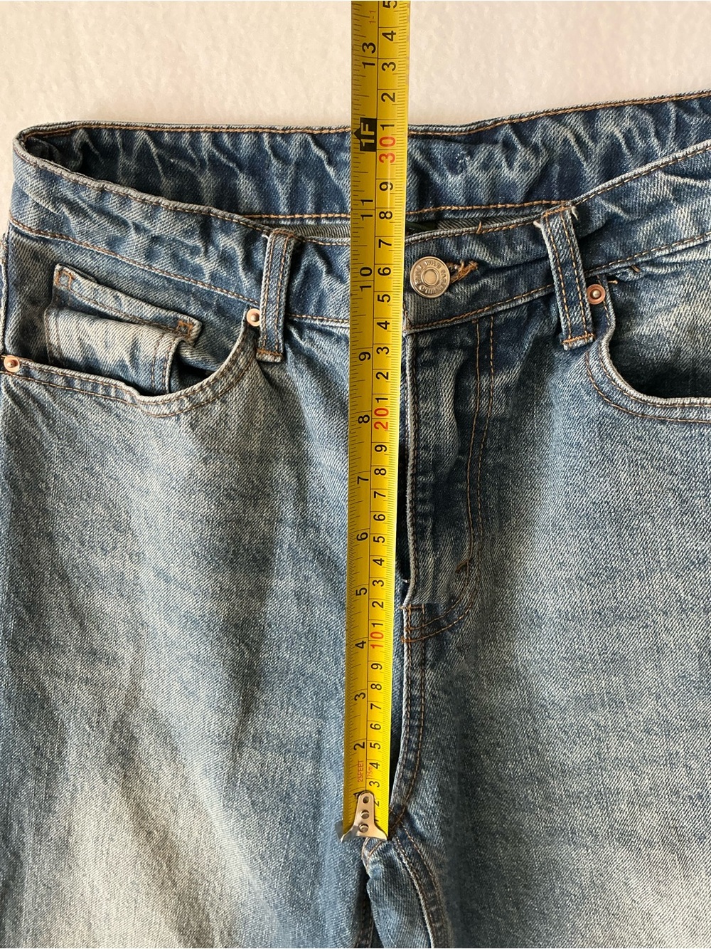 Wild Fable High Rise Baggy Mom Jeans Light Wash 100% Cotton Women’s Size 4 - Picture 8 of 10